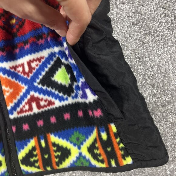 Lauren Ralph Lauren Active Vest Womens Small Aztec Rainbow Fleece Outdoors Color - Picture 4 of 12